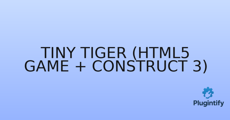 Read more about the article Tiny Tiger (HTML5 Game + Construct 3)