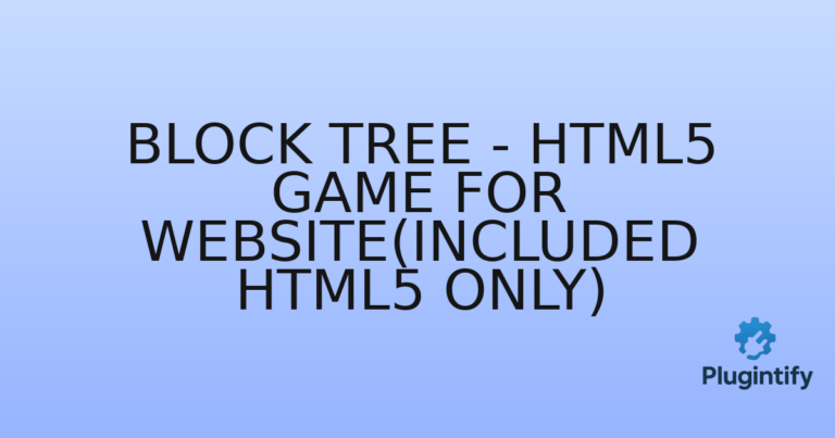 Read more about the article Block Tree – HTML5 Game For Website(Included HTML5 Only)