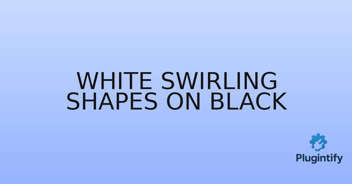 You are currently viewing White Swirling Shapes on Black