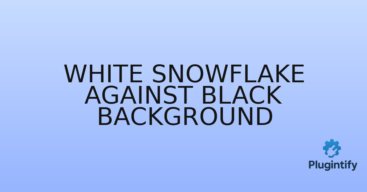 You are currently viewing White snowflake against black background