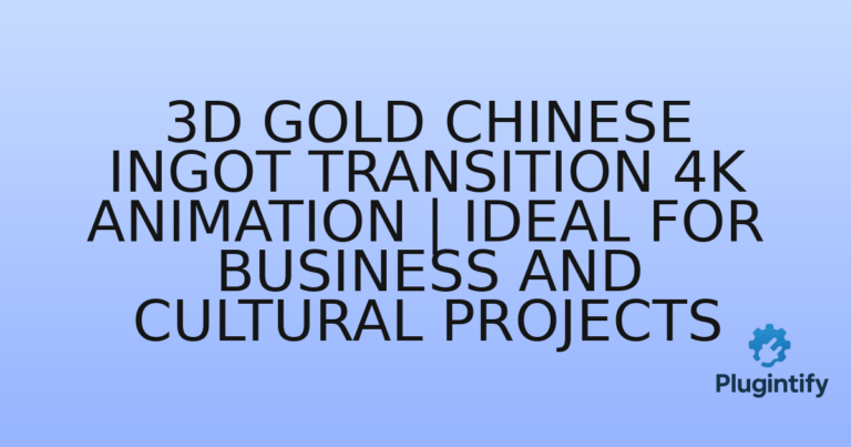 Read more about the article 3D Gold Chinese Ingot Transition 4K Animation | Ideal for business and cultural projects