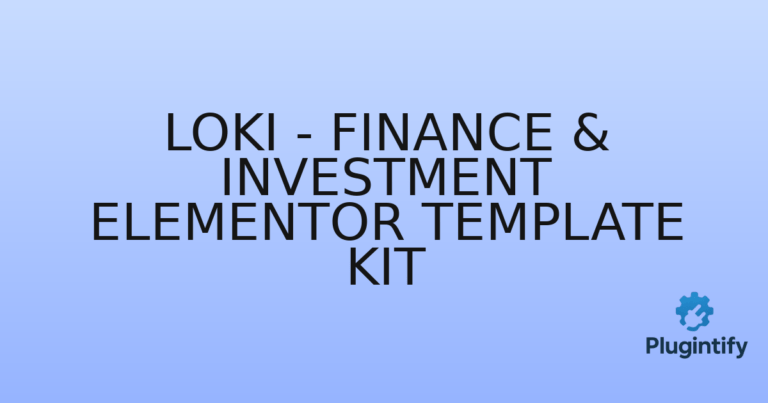 Read more about the article Loki – Finance & Investment Elementor Template Kit