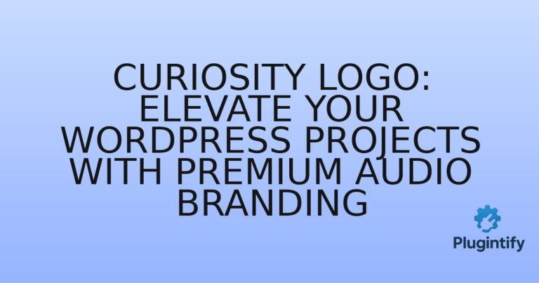 Read more about the article Curiosity Logo: Elevate Your WordPress Projects with Premium Audio Branding