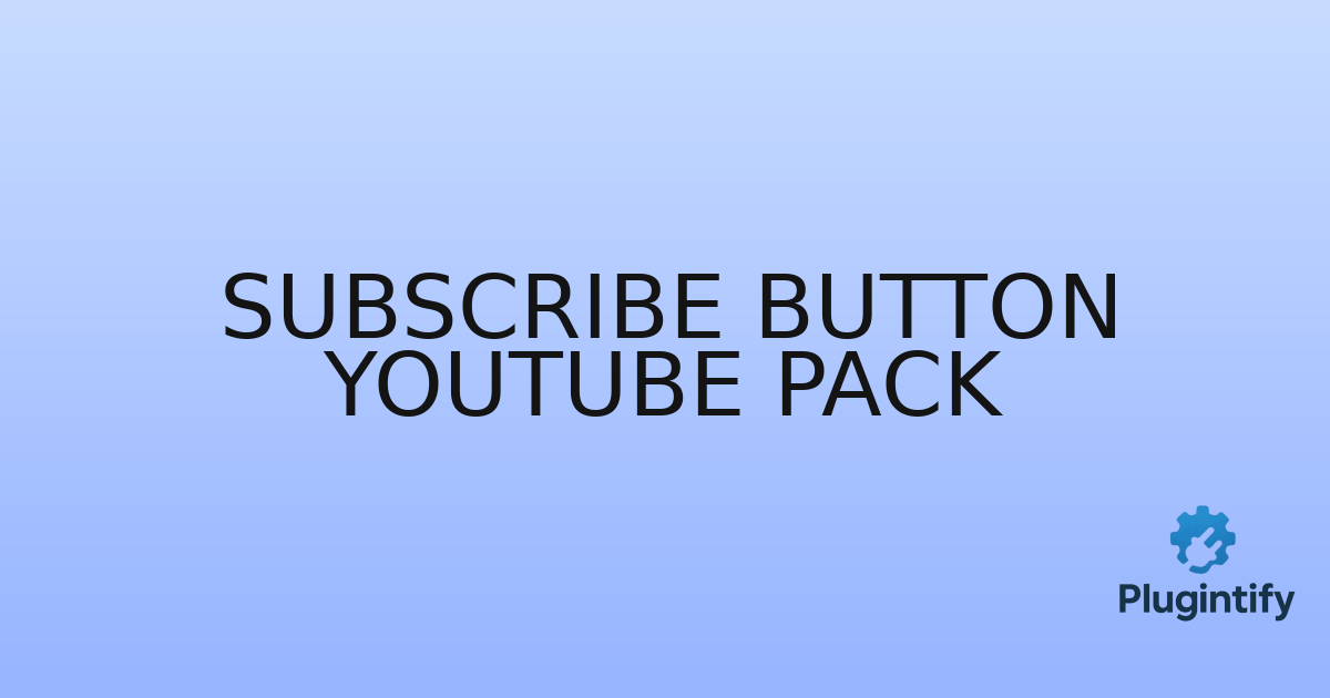 You are currently viewing Subscribe Button Youtube Pack