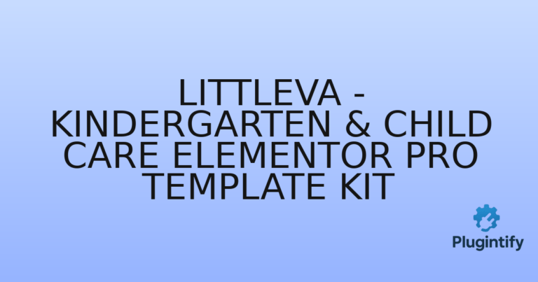 Read more about the article Littleva – Kindergarten & Child Care Elementor Pro Template Kit