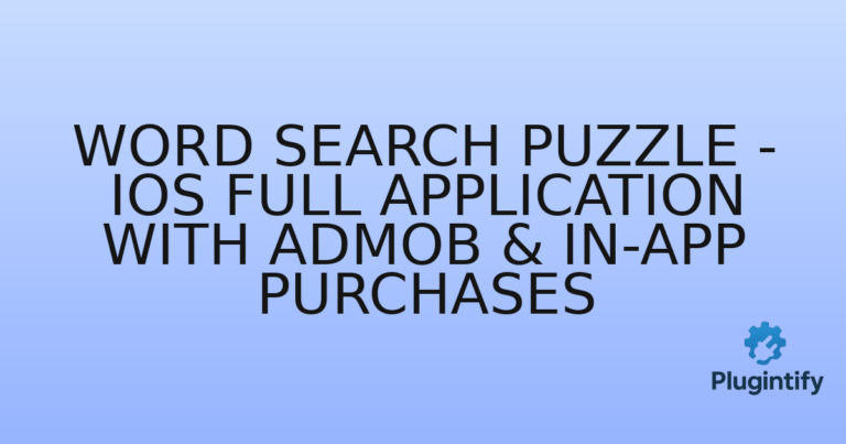 Read more about the article Word Search Puzzle – iOS Full Application with AdMob & In-App Purchases