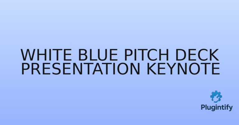 Read more about the article White Blue Pitch Deck Presentation Keynote