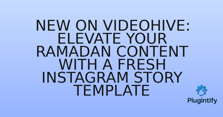 Read more about the article New on VideoHive: Elevate Your Ramadan Content with a Fresh Instagram Story Template