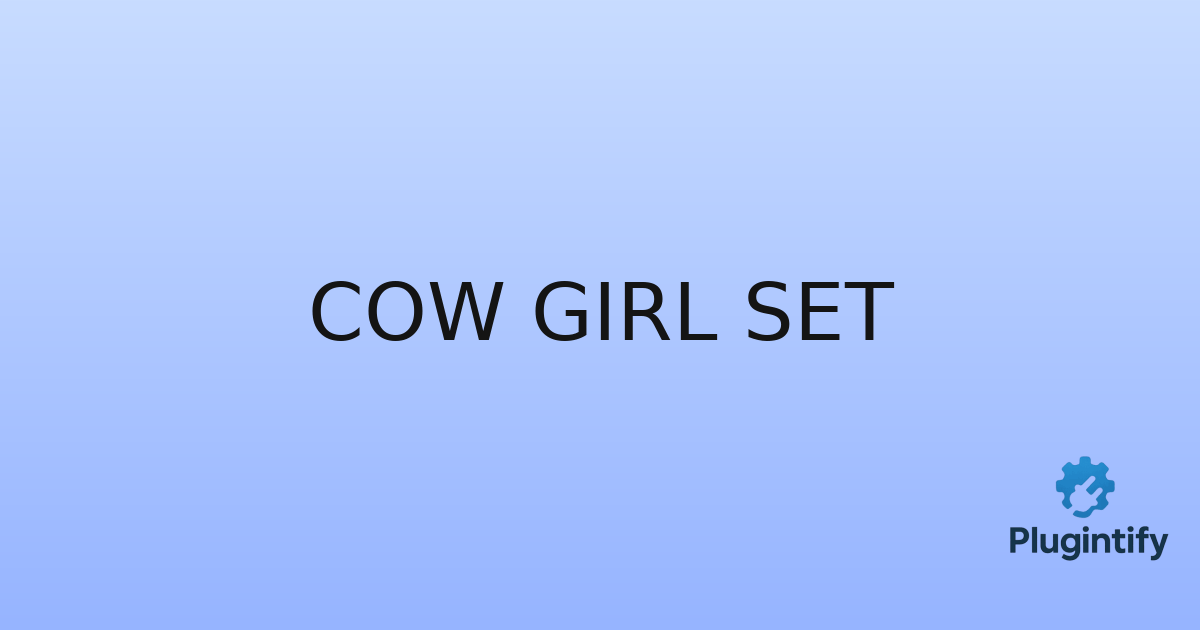 You are currently viewing Cow Girl Set