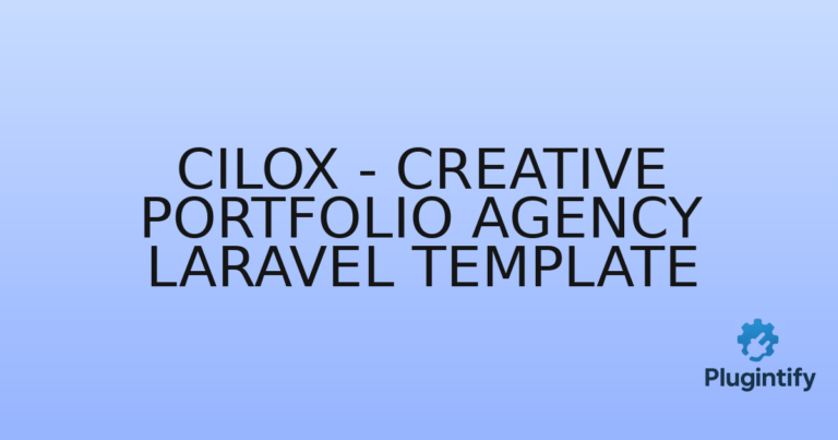 Read more about the article Cilox – Creative Portfolio Agency Laravel Template