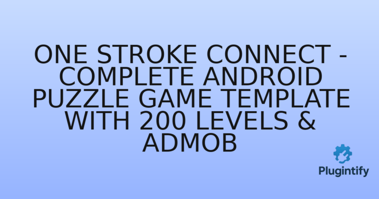 Read more about the article One Stroke Connect – Complete Android Puzzle Game Template with 200 Levels & AdMob