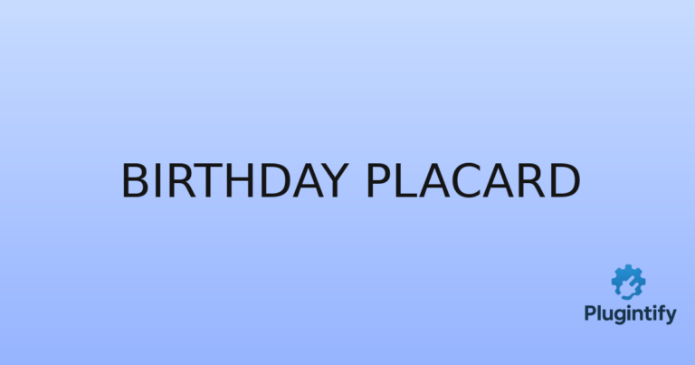 Read more about the article Birthday Placard