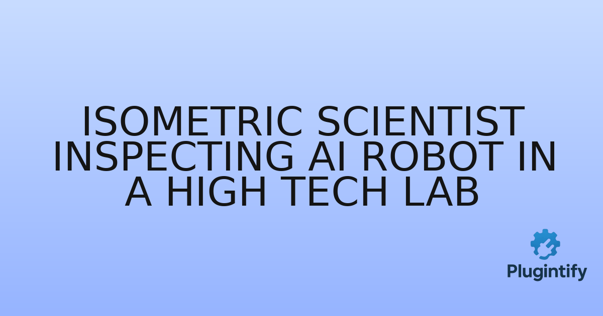 You are currently viewing Isometric Scientist Inspecting AI Robot in a High Tech Lab