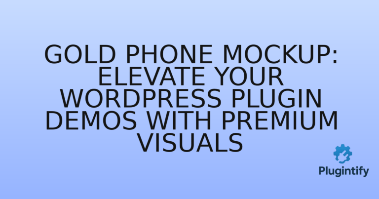 Read more about the article Gold Phone Mockup: Elevate Your WordPress Plugin Demos with Premium Visuals