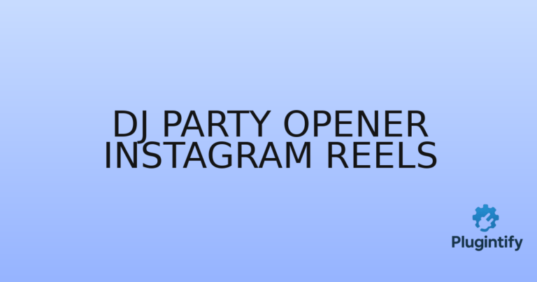 Read more about the article Dj Party Opener Instagram Reels