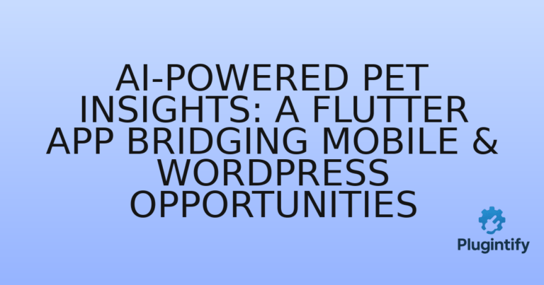 Read more about the article AI-Powered Pet Insights: A Flutter App Bridging Mobile & WordPress Opportunities