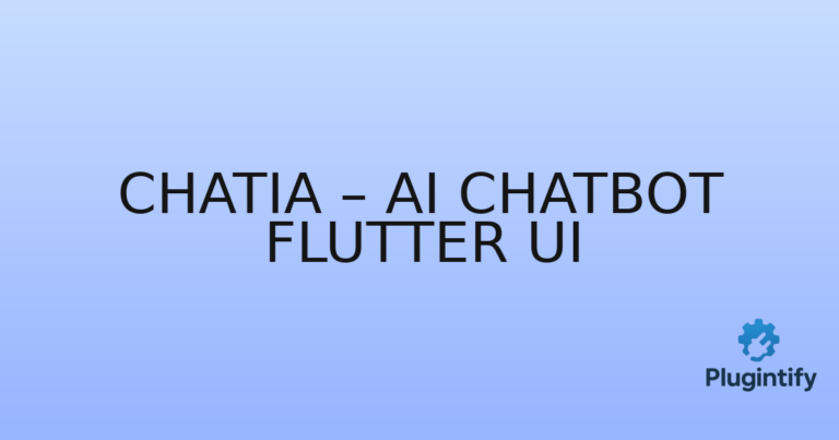 Read more about the article Chatia – AI Chatbot Flutter Ui