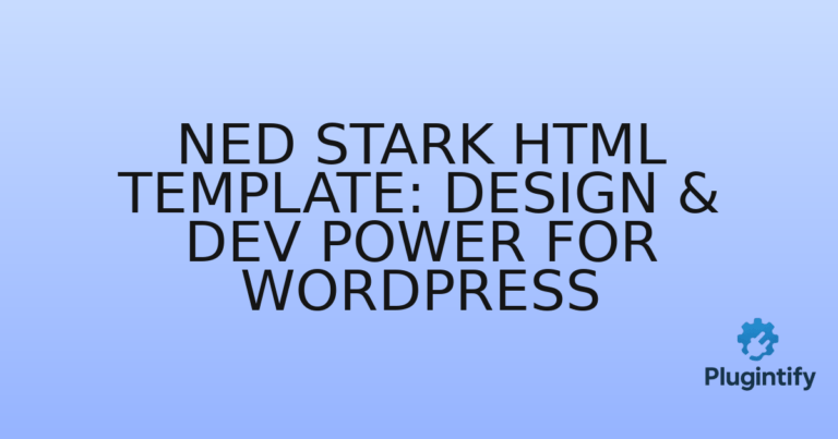Read more about the article Ned Stark HTML Template: Design & Dev Power for WordPress