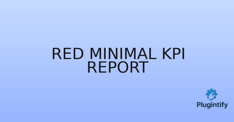 Read more about the article Red Minimal KPI Report