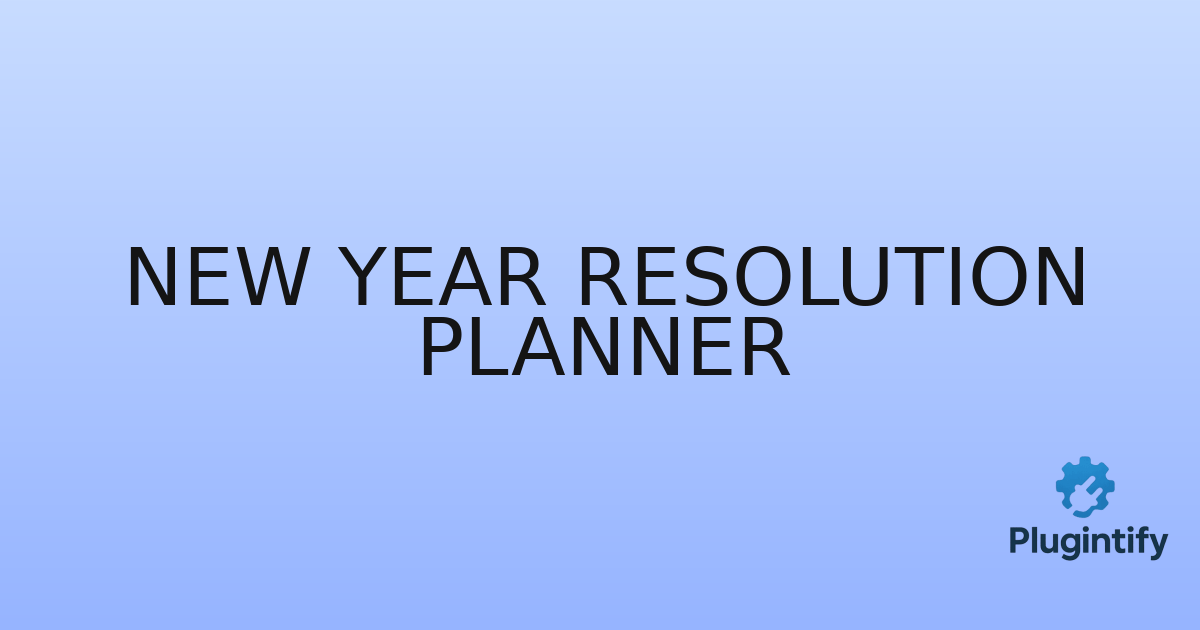 You are currently viewing New Year Resolution Planner