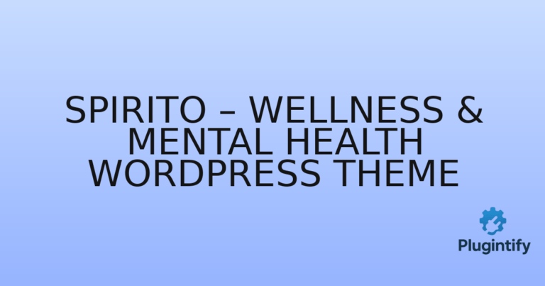 Read more about the article Spirito – Wellness & Mental Health WordPress Theme