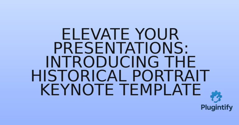 Read more about the article Elevate Your Presentations: Introducing the Historical Portrait Keynote Template