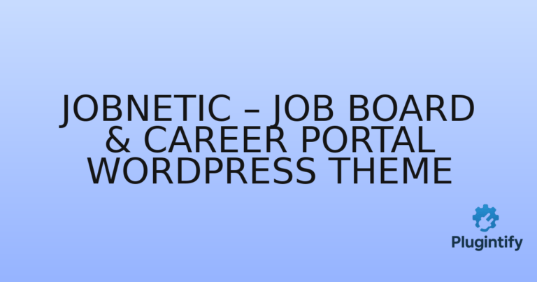 Read more about the article Jobnetic – Job Board & Career Portal WordPress Theme