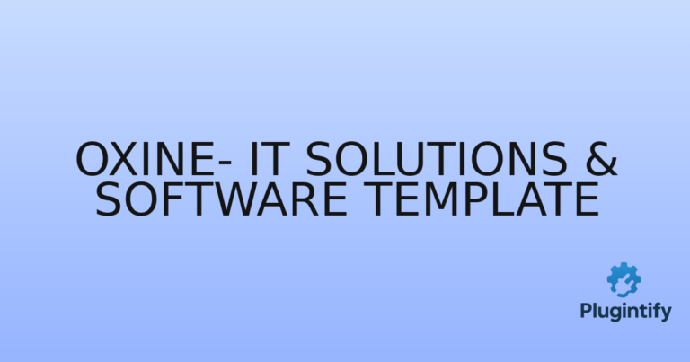 Read more about the article oxine- IT Solutions & Software Template
