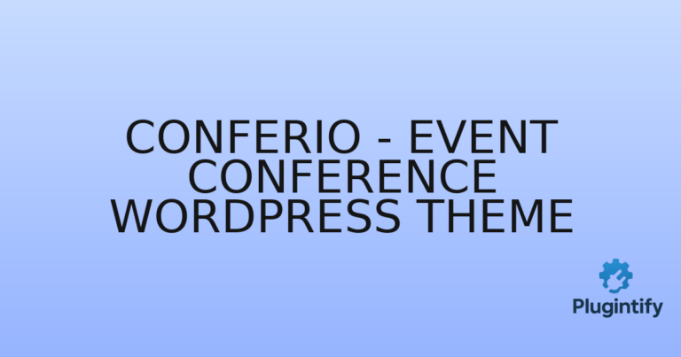 Read more about the article Conferio – Event Conference WordPress Theme