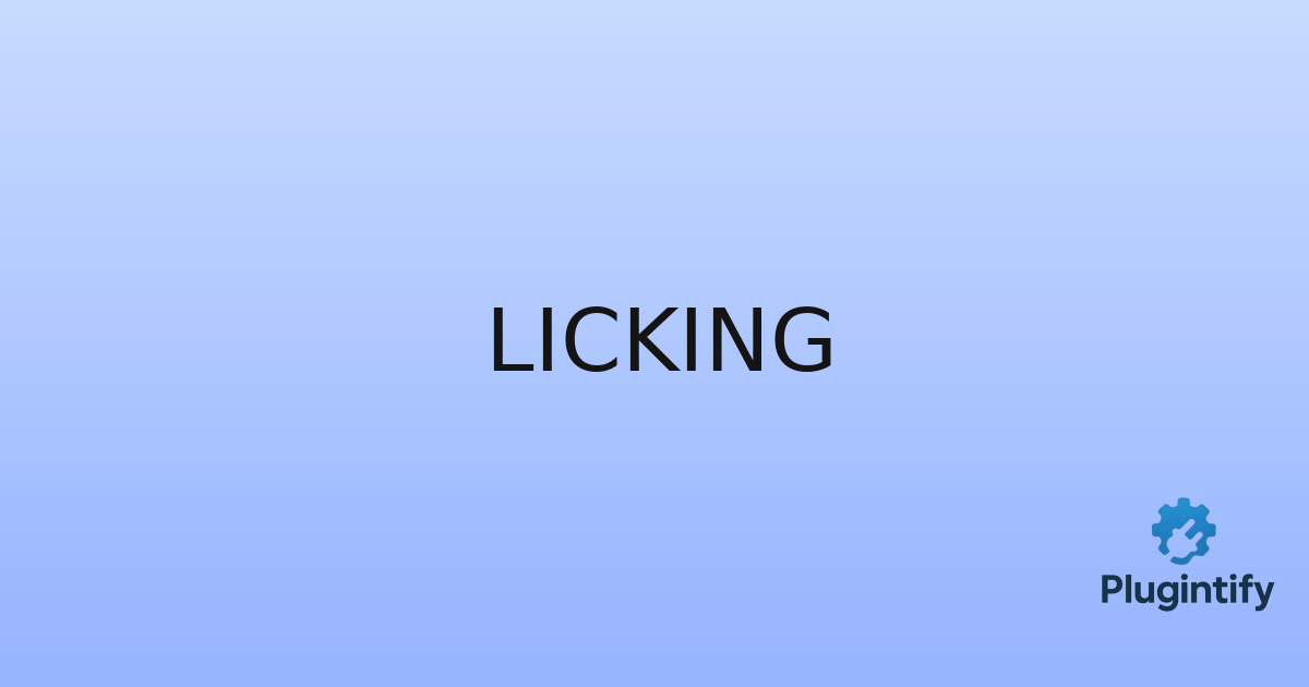 You are currently viewing Licking