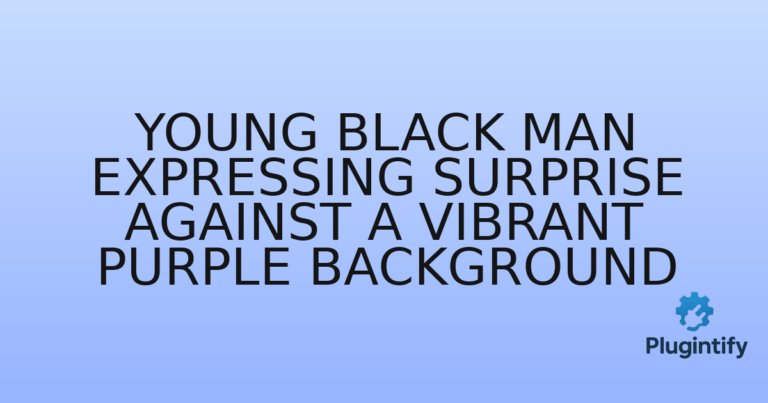 Read more about the article Young Black Man Expressing Surprise Against a Vibrant Purple Background