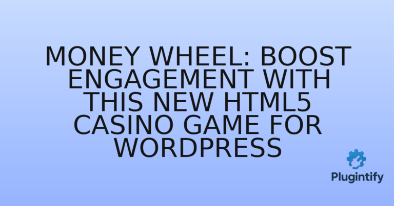 Read more about the article Money Wheel: Boost Engagement with This New HTML5 Casino Game for WordPress