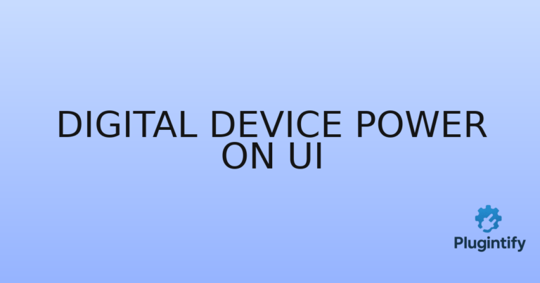 Read more about the article Digital Device Power On UI