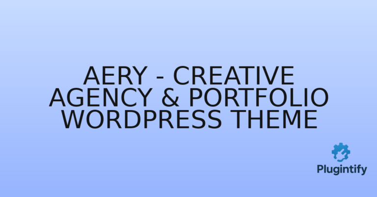 Read more about the article Aery – Creative Agency & Portfolio WordPress Theme