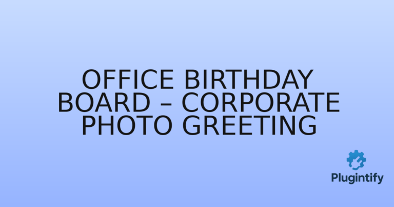 Read more about the article Office Birthday Board – Corporate Photo Greeting