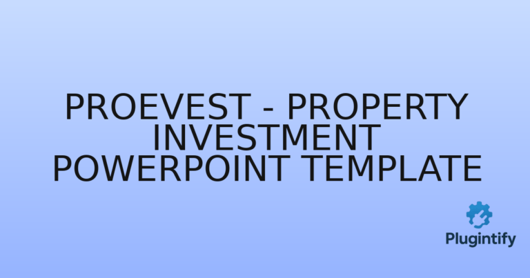 Read more about the article Proevest – Property Investment PowerPoint Template