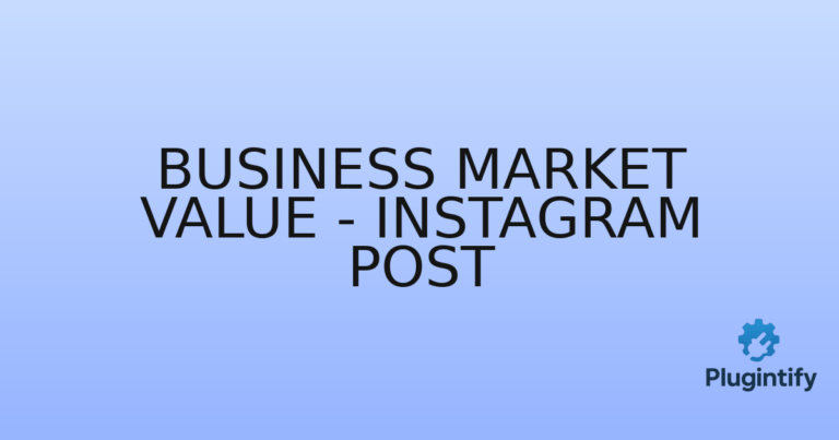Read more about the article Business Market Value – Instagram Post