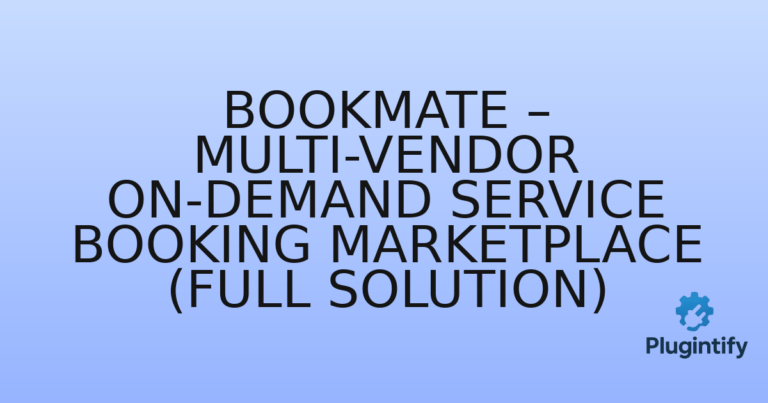Read more about the article BookMate – Multi-Vendor On-Demand Service Booking Marketplace (Full Solution)