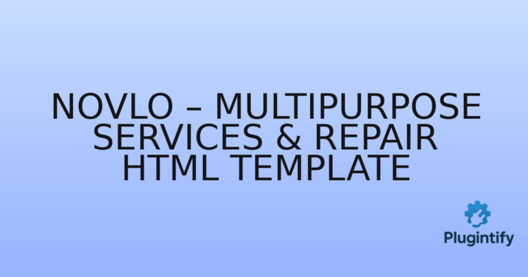 Read more about the article Novlo – Multipurpose Services & Repair HTML Template