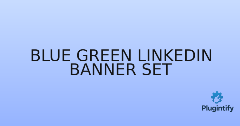 Read more about the article Blue Green Linkedin Banner Set