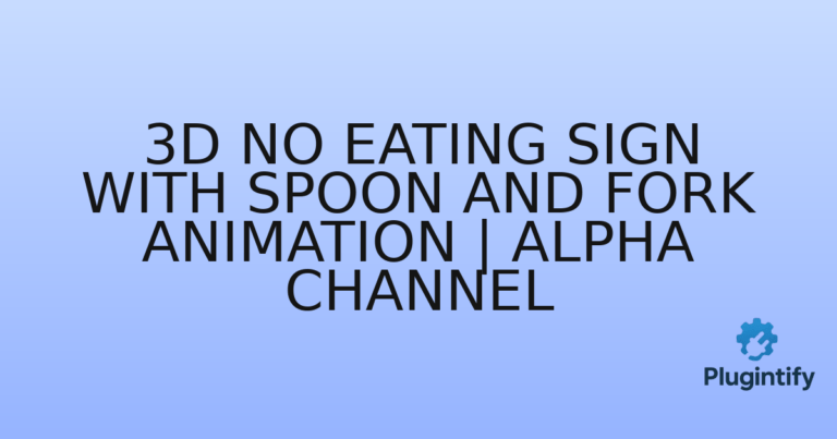 Read more about the article 3D No Eating Sign with Spoon and Fork Animation | Alpha Channel