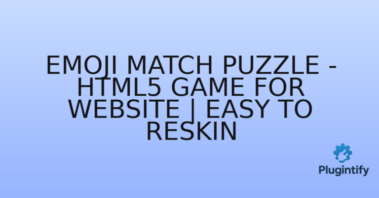 Read more about the article Emoji Match Puzzle – HTML5 Game For Website | Easy to Reskin