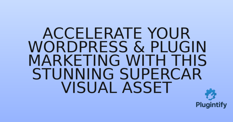 Read more about the article Accelerate Your WordPress & Plugin Marketing with This Stunning Supercar Visual Asset