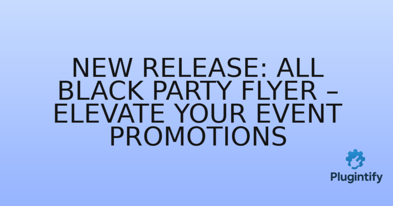 Read more about the article New Release: All Black Party Flyer – Elevate Your Event Promotions