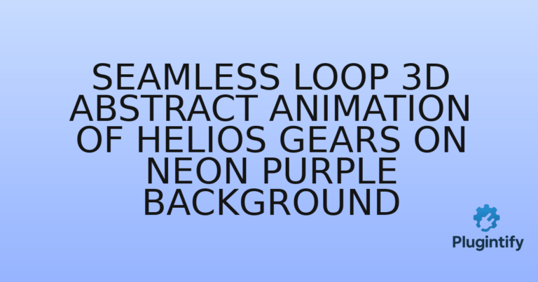 Read more about the article Seamless Loop 3D Abstract Animation of Helios Gears on Neon Purple Background