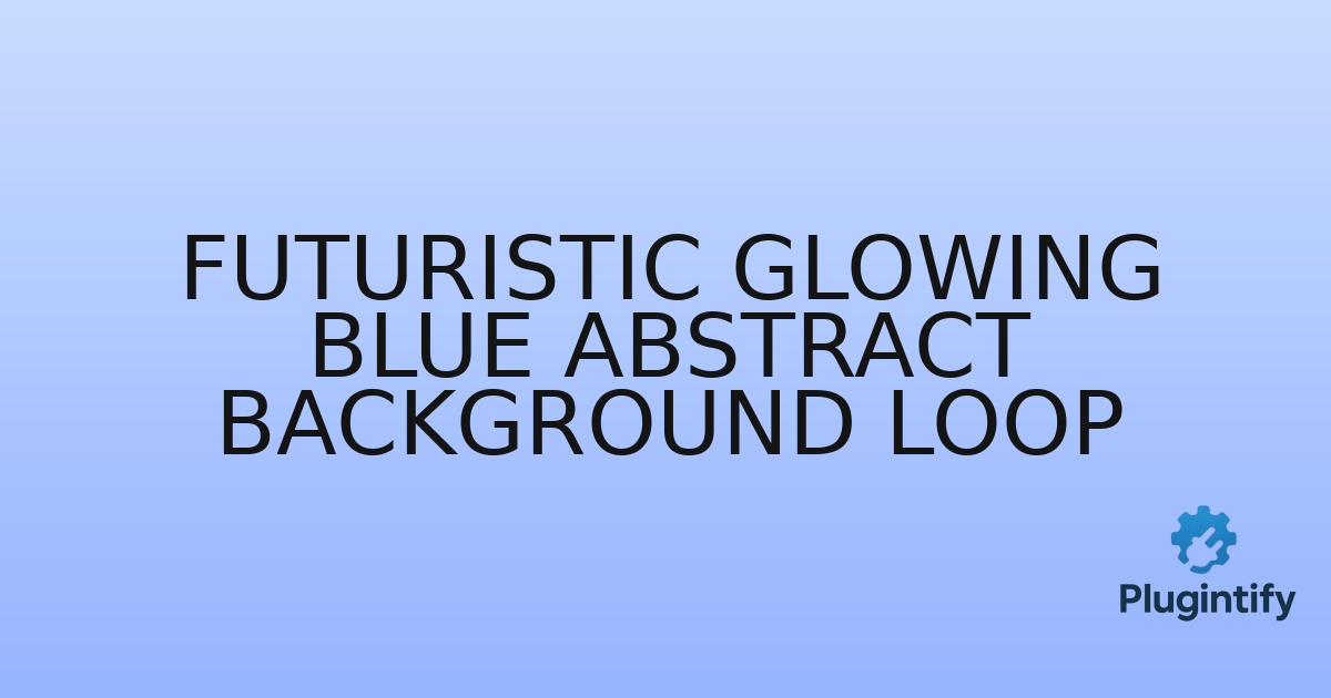 You are currently viewing Futuristic Glowing Blue Abstract Background Loop