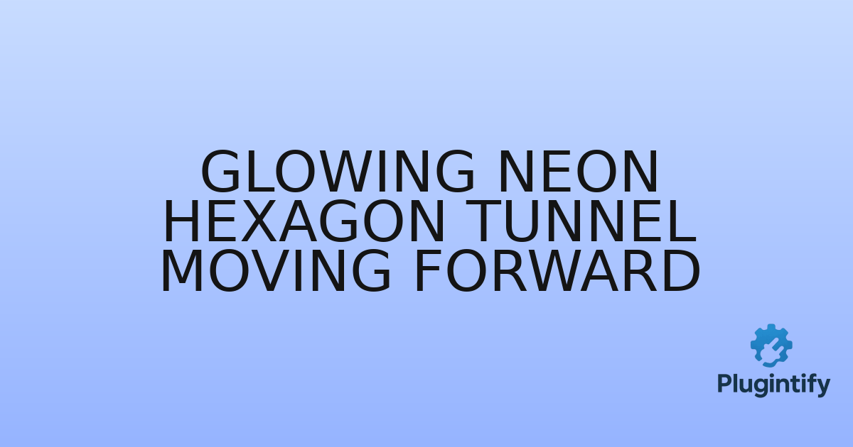 You are currently viewing Glowing neon hexagon tunnel moving forward
