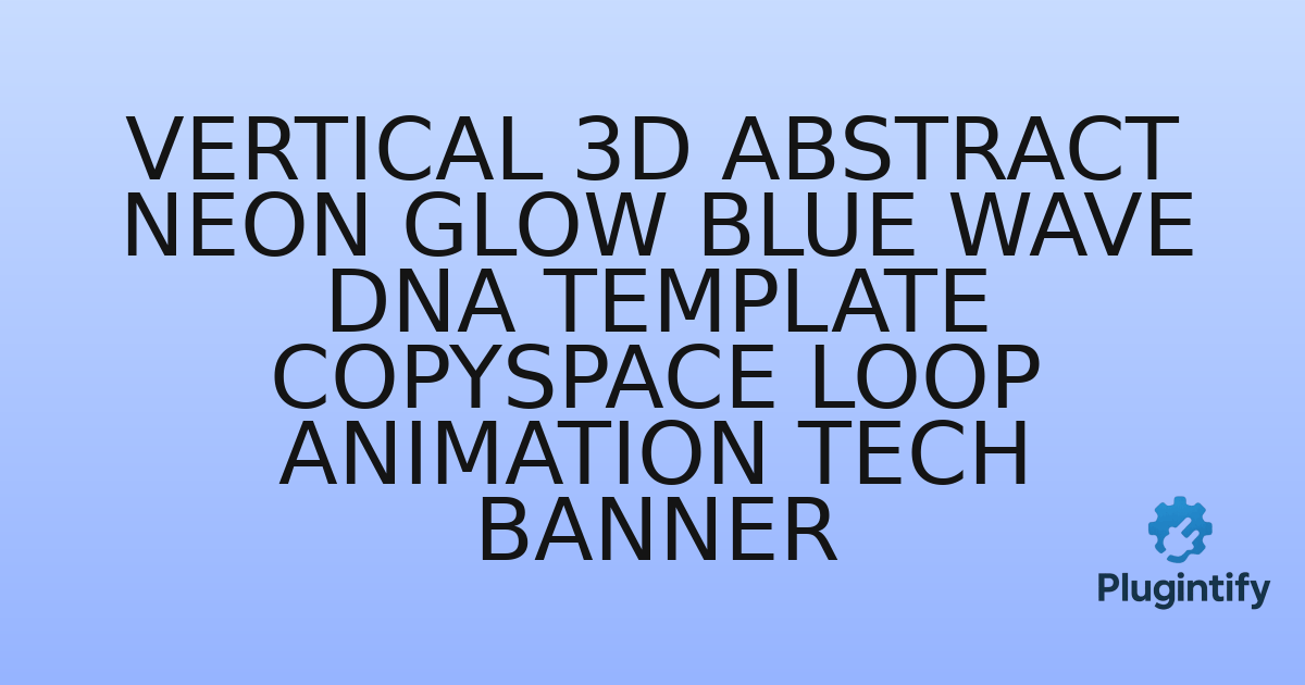 You are currently viewing Vertical 3d abstract neon glow blue wave dna template copyspace loop animation tech banner