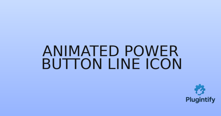 Read more about the article Animated Power Button Line Icon