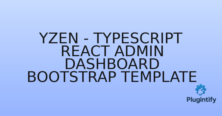 Read more about the article Yzen – TypeScript React Admin Dashboard Bootstrap Template
